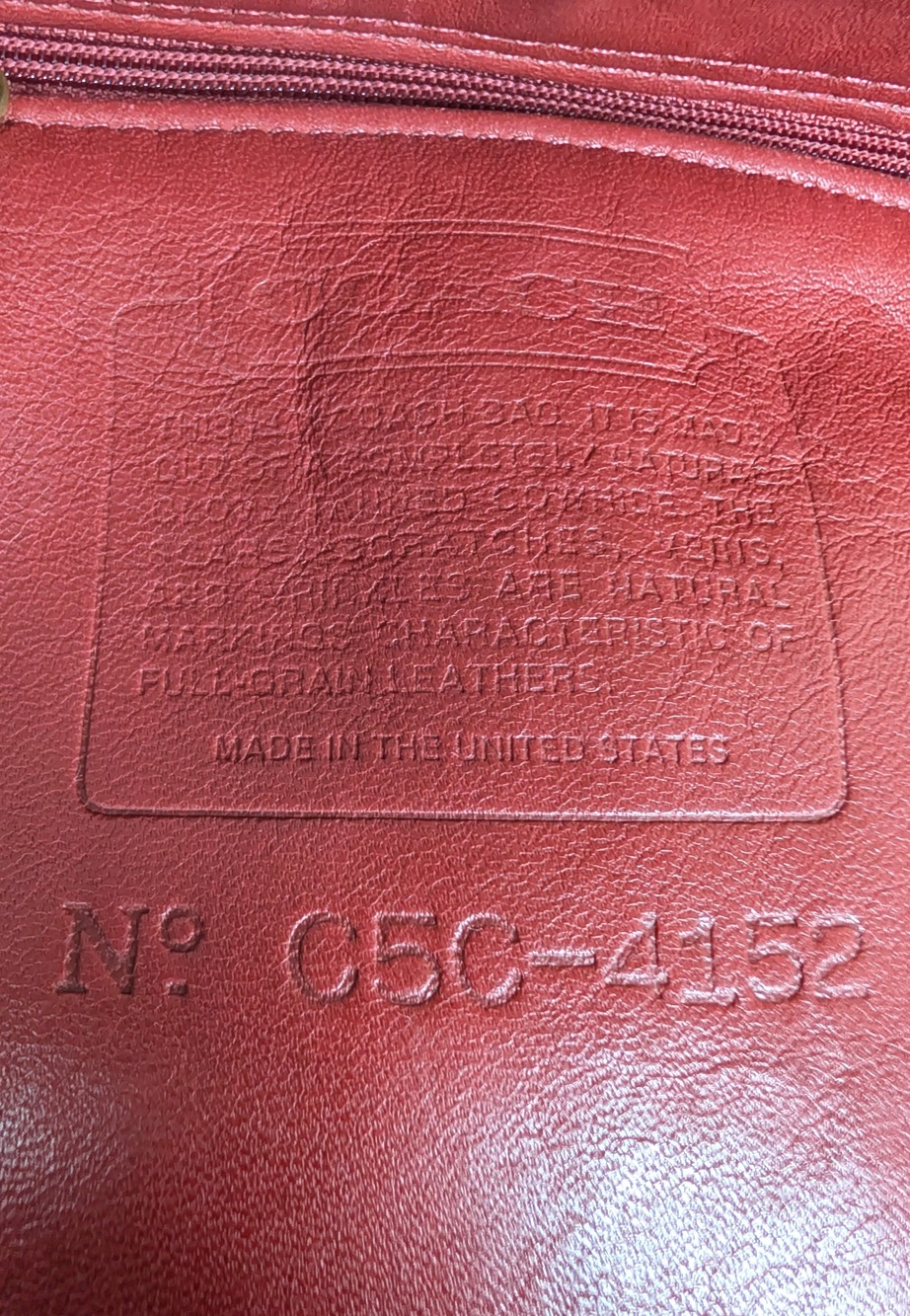 Coach Vintage Bantam Backpack Red Leather Mini Women Bag 4152 USA - Picture 2 of 7